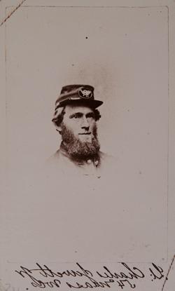 Lieutenant Charles Jewett, Jr. Copy photograph of carte de visite
