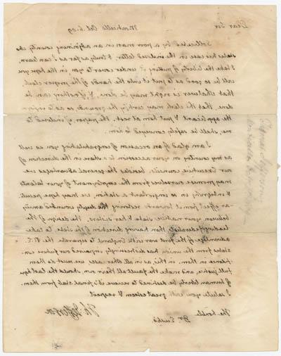托马斯·杰斐逊致威廉·尤斯蒂斯的信，1809年10月6日 