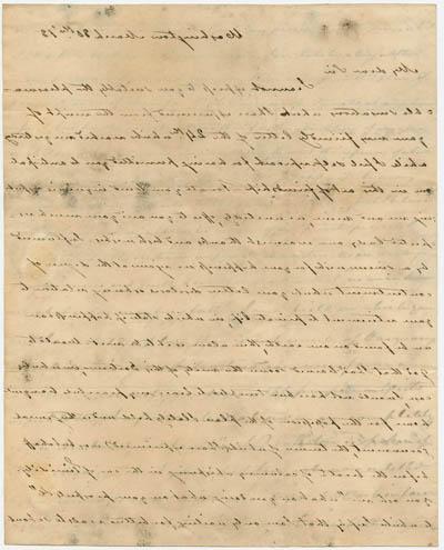 保罗·汉密尔顿致威廉·尤斯蒂斯的信，1813年3月30日手稿