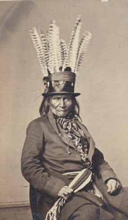 Chippewa man in Washington, D.C. Carte de visite